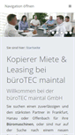 Mobile Screenshot of buerotec-maintal.de